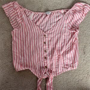 Stripped Button Down Shirt